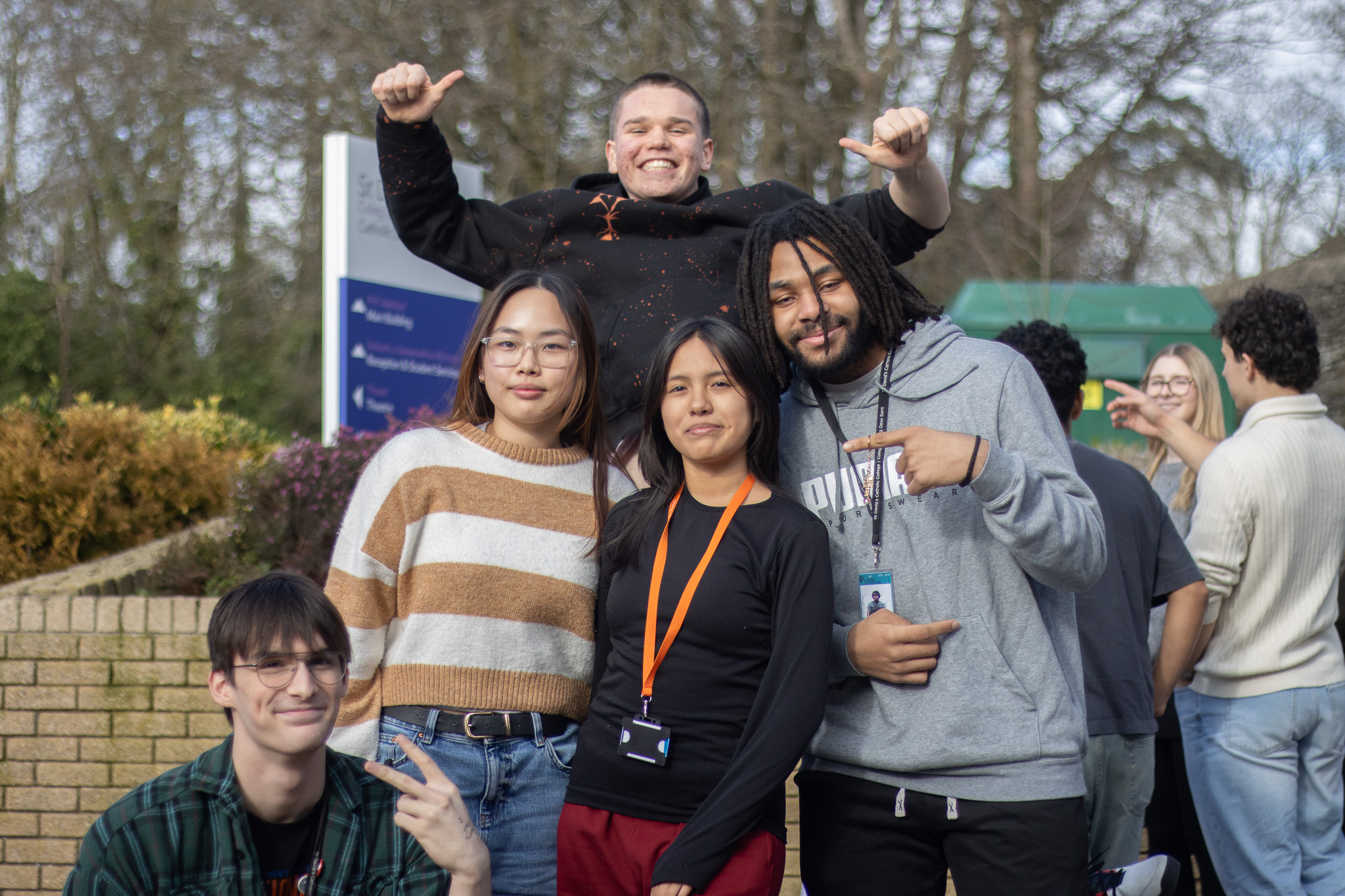 Students posing for a photo