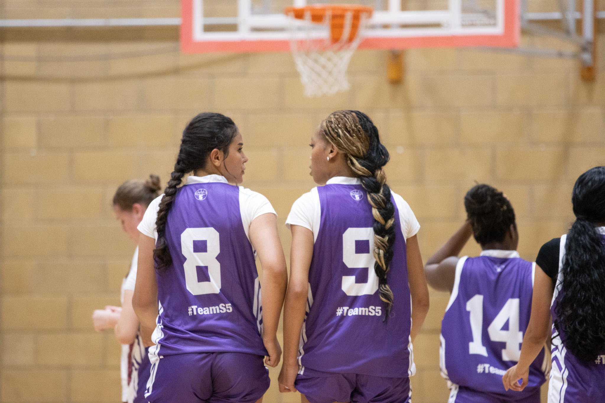 Two St David's College basketball players